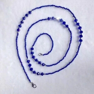 Iridescent Indigo Silver Handmade Necklace…